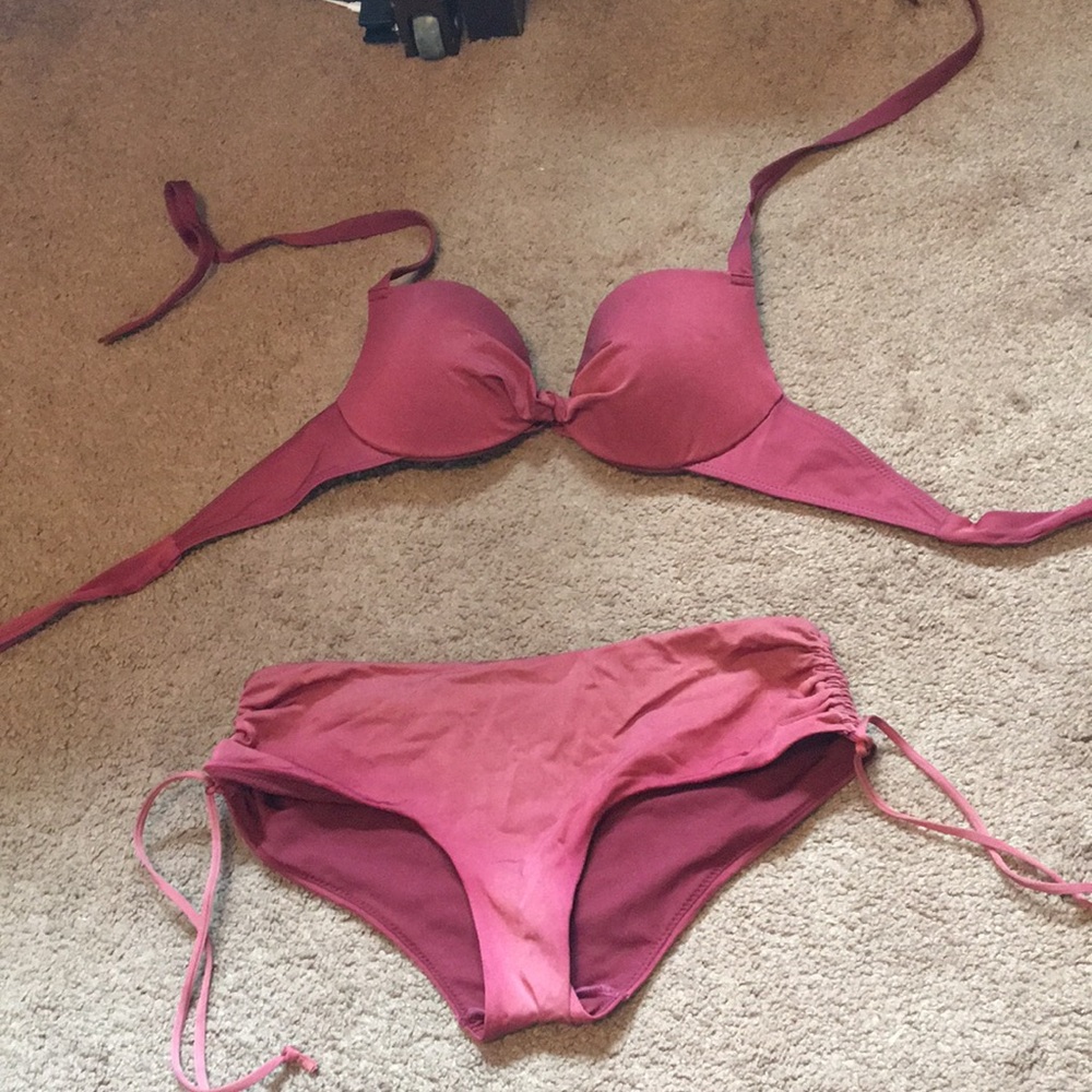 Maroon bikini